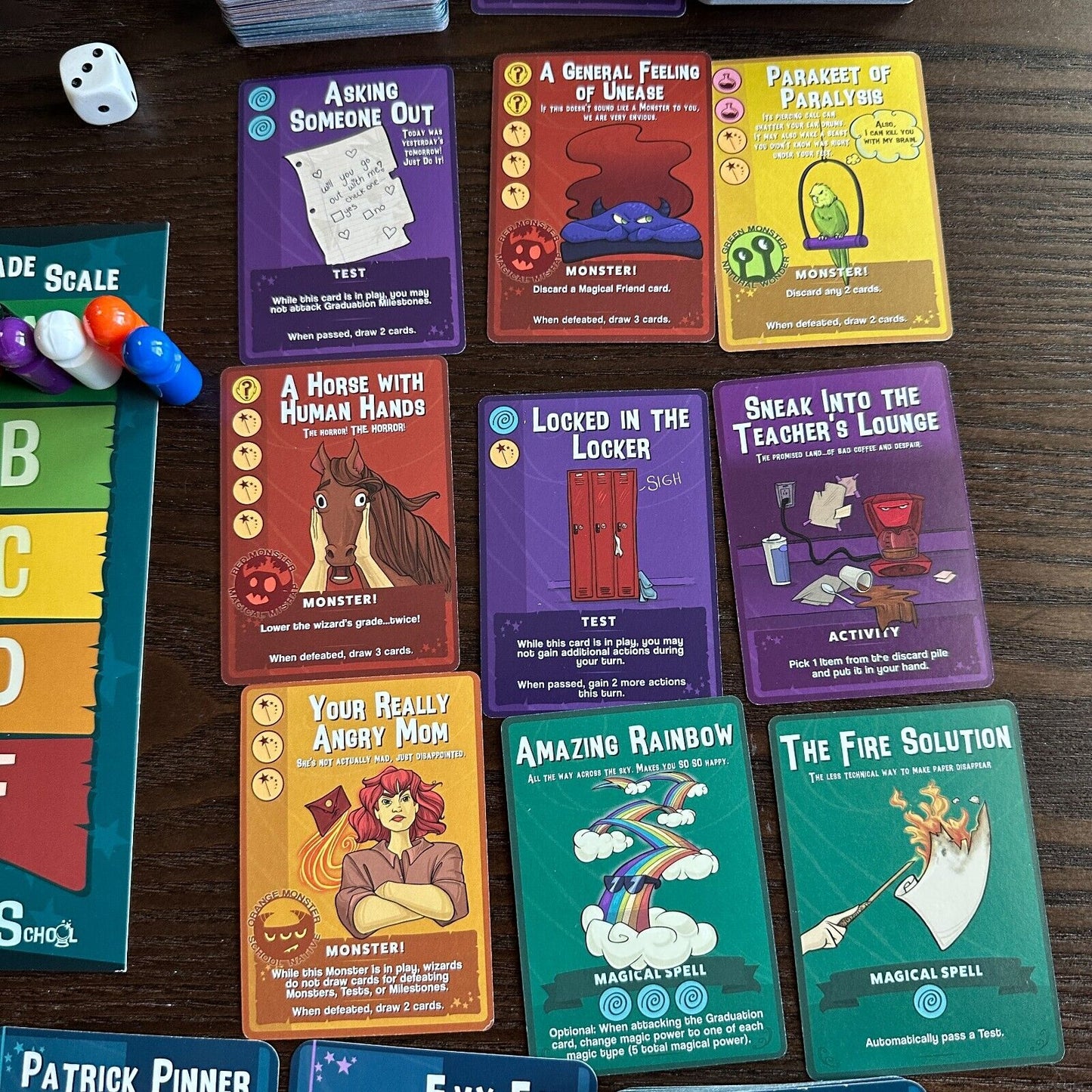Wizard School Cooperative Card Game DFTBA Games Funny Cards Harry Potter Twist