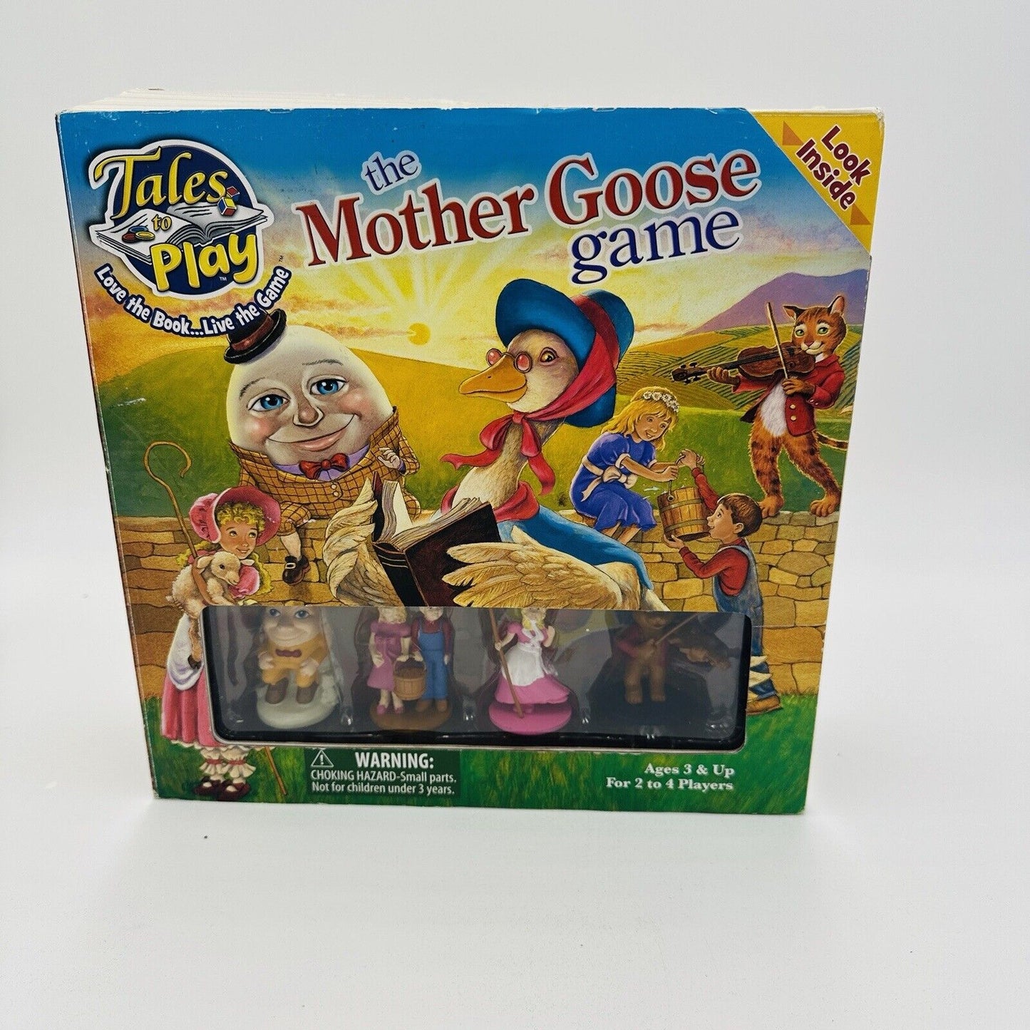 Tales To Play The Mother Goose Board Game 2011  Nursery Rhyme Figurines Stories