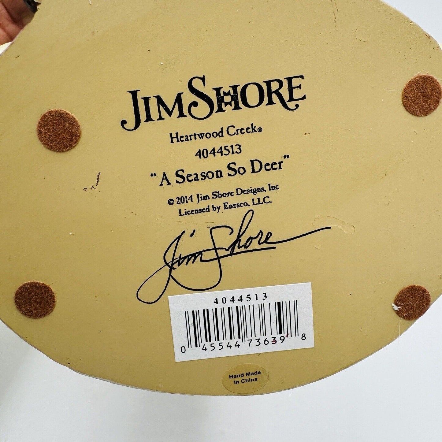 Jim Shore Heartwood Creek "A Season So Deer" Santa Deer Figurine 7” SIGNED Piece