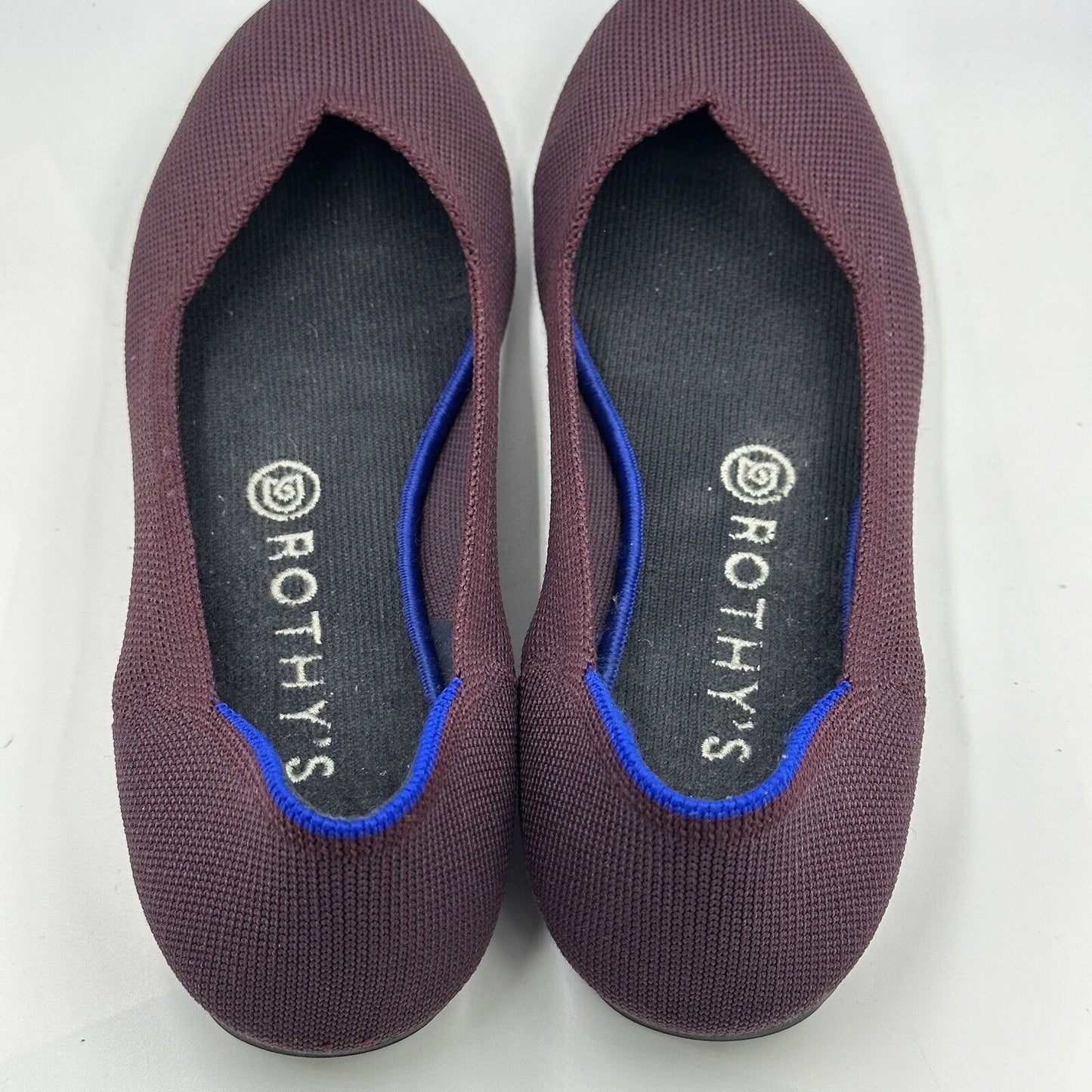 Rothy’s Women Shoes Size 8.5 Discontinued Color Wine Purple Ballet Soft Flats