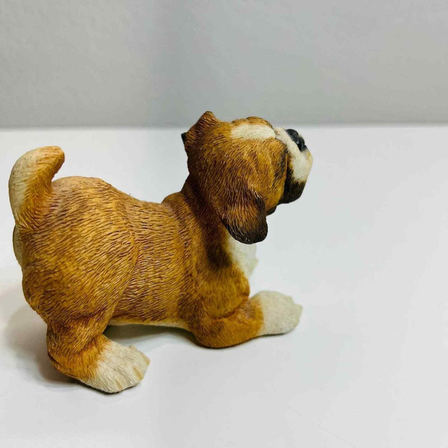Bulldog Pup Dog Figurine Country Artists Hand Painted Home Decor