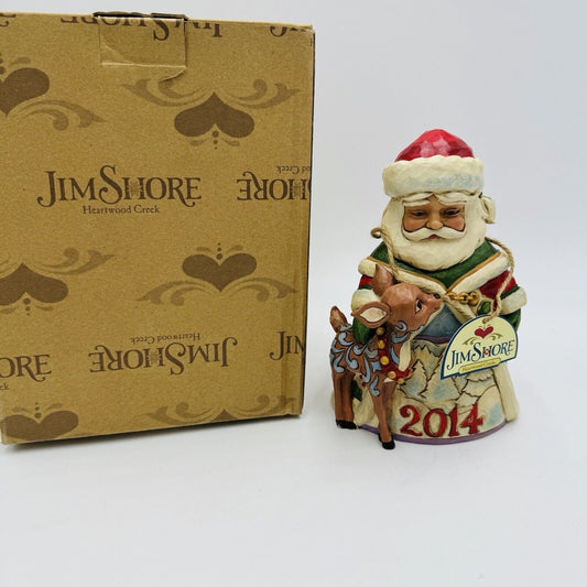 Jim Shore Heartwood Creek "A Season So Deer" Santa Deer Figurine 7” SIGNED Piece