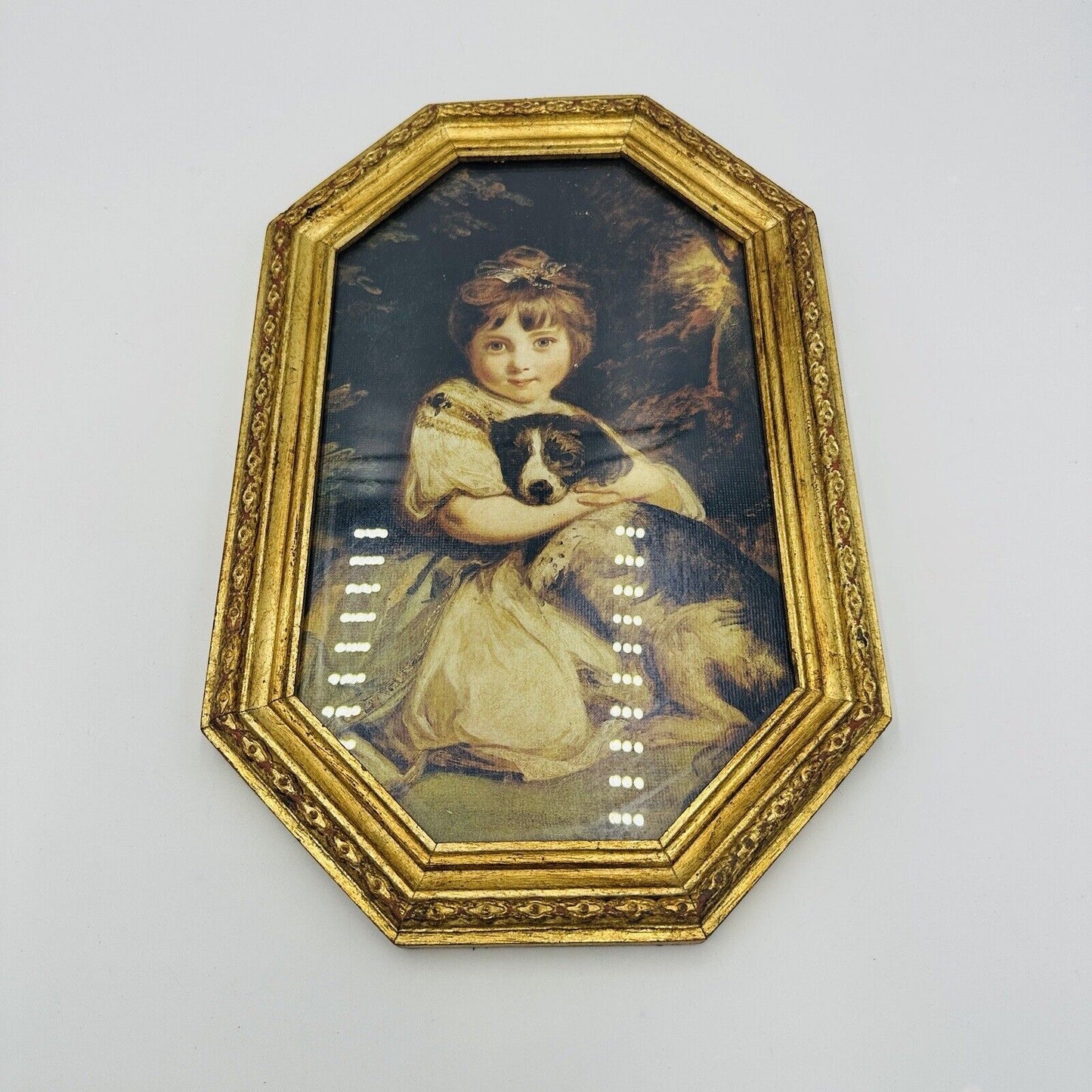 Vintage Framed Print "Miss Jane Bowles" Artist Joshua Reynolds Italy