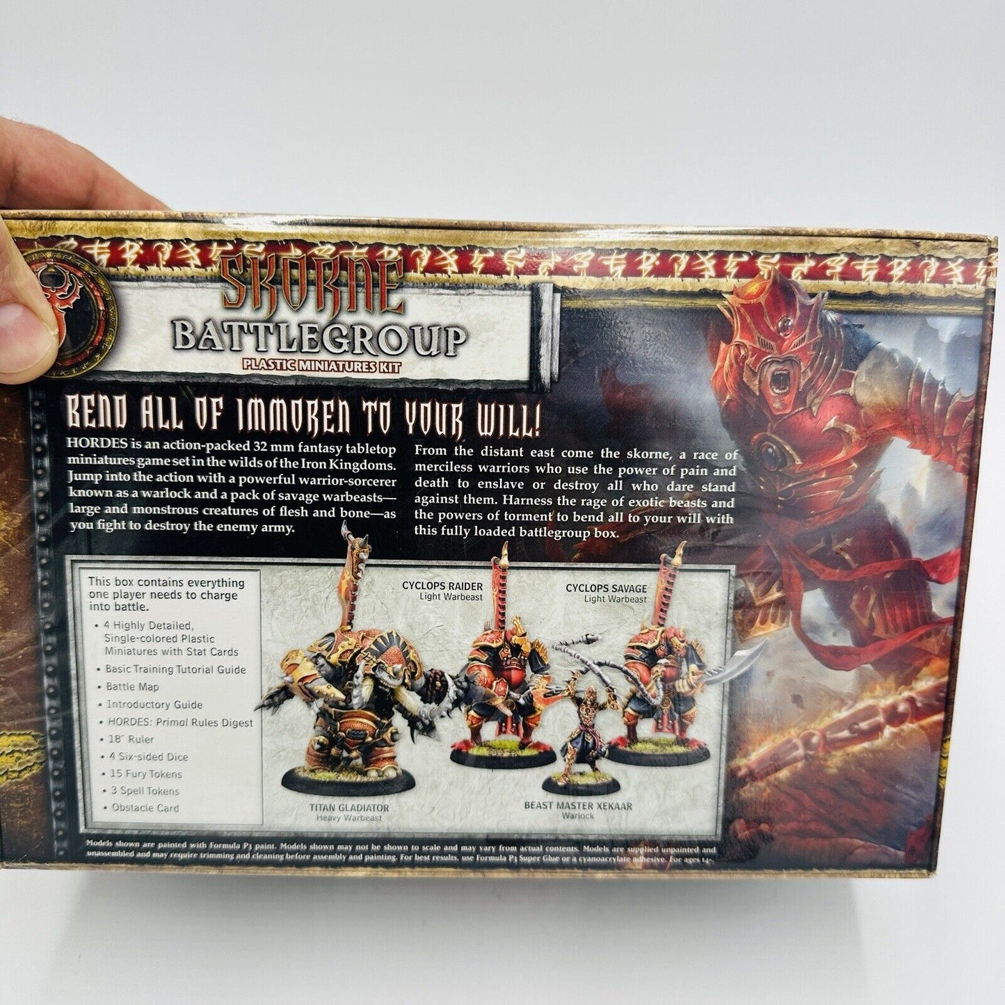 Hordes Skorne Battlegroup Starter Box Mk III 5 Figurines Plastic Miniatures Kit
