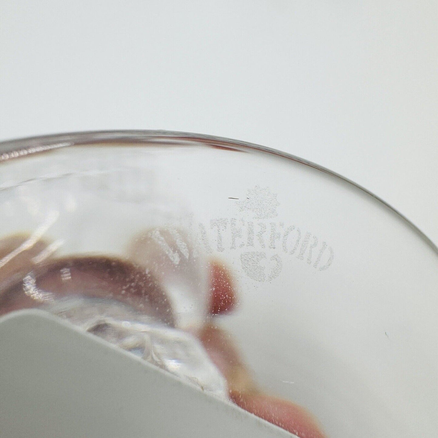 Waterford Colleen Claret Wine Glasses Set Vintage Crystal 2 Pieces Short Stem