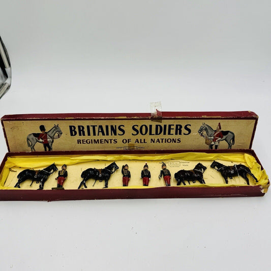 Vintage Britains Metal Soldiers Regiments Of All Nations British Guards Horses