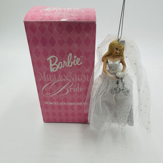 Barbie Millennium Bride Porcelain Ornament By Avon 2000 Christmas Decor
