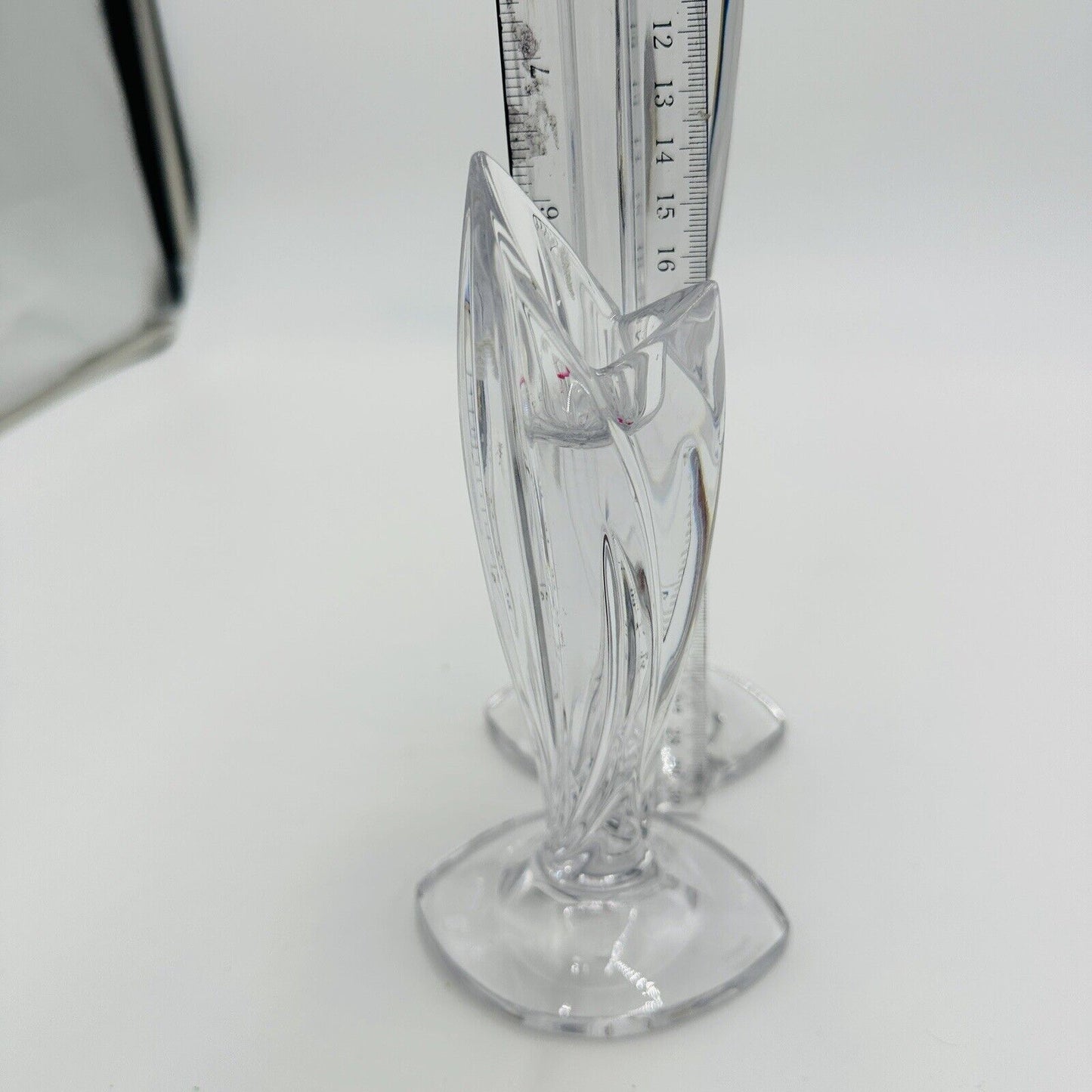 Marquis By Waterford Crystal Glass Candlesticks Candle Holders Signed Clear