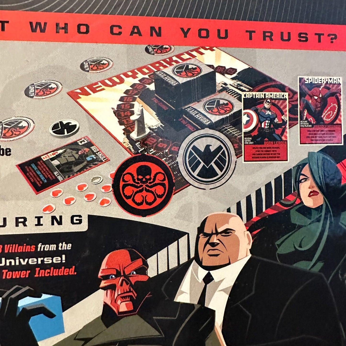 Hail Hydra, Marvel Hero Board Cards Game Agents of Shield Deduction Traitor Play