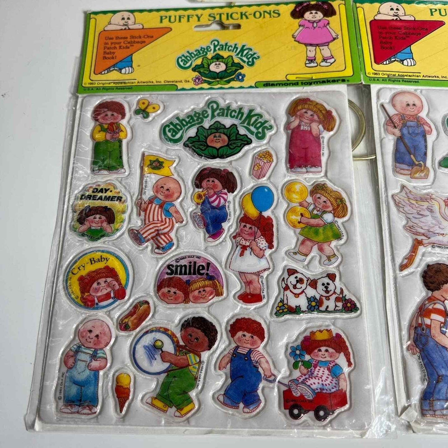 Cabbage Patch Stickers Garbage Pail Kids  Collectible 1985 Vintage