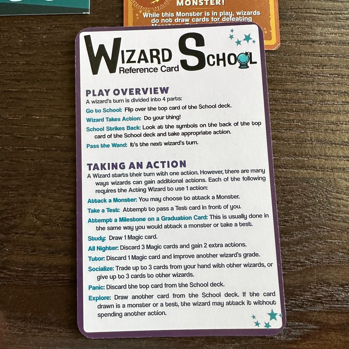 Wizard School Cooperative Card Game DFTBA Games Funny Cards Harry Potter Twist
