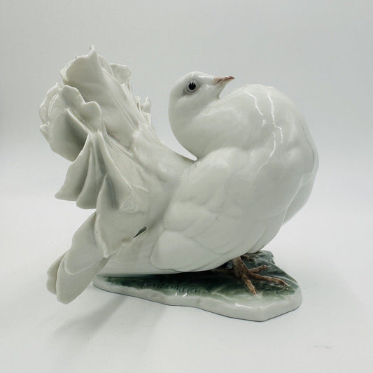 Rosenthal Germany porcelain Dove Figurine White Handpainted Signed
