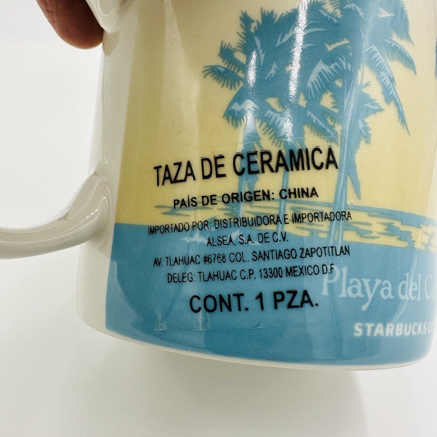 Starbucks Coffee Icon Series Playa Del Carmen 16oz Mug 2014 Mexico Collectible
