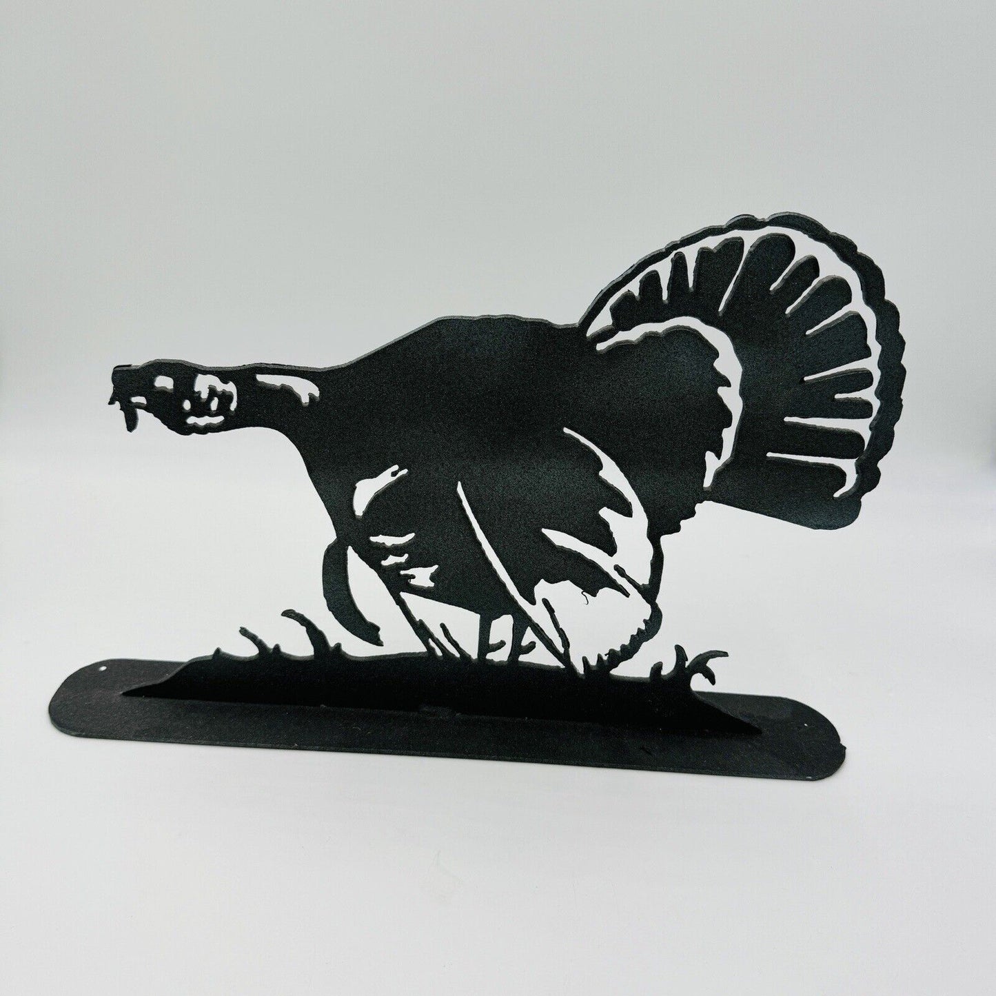 Wild turkey metal sign Black Yard Decor Farmhouse Style Silhouette Heavy 10”x16”