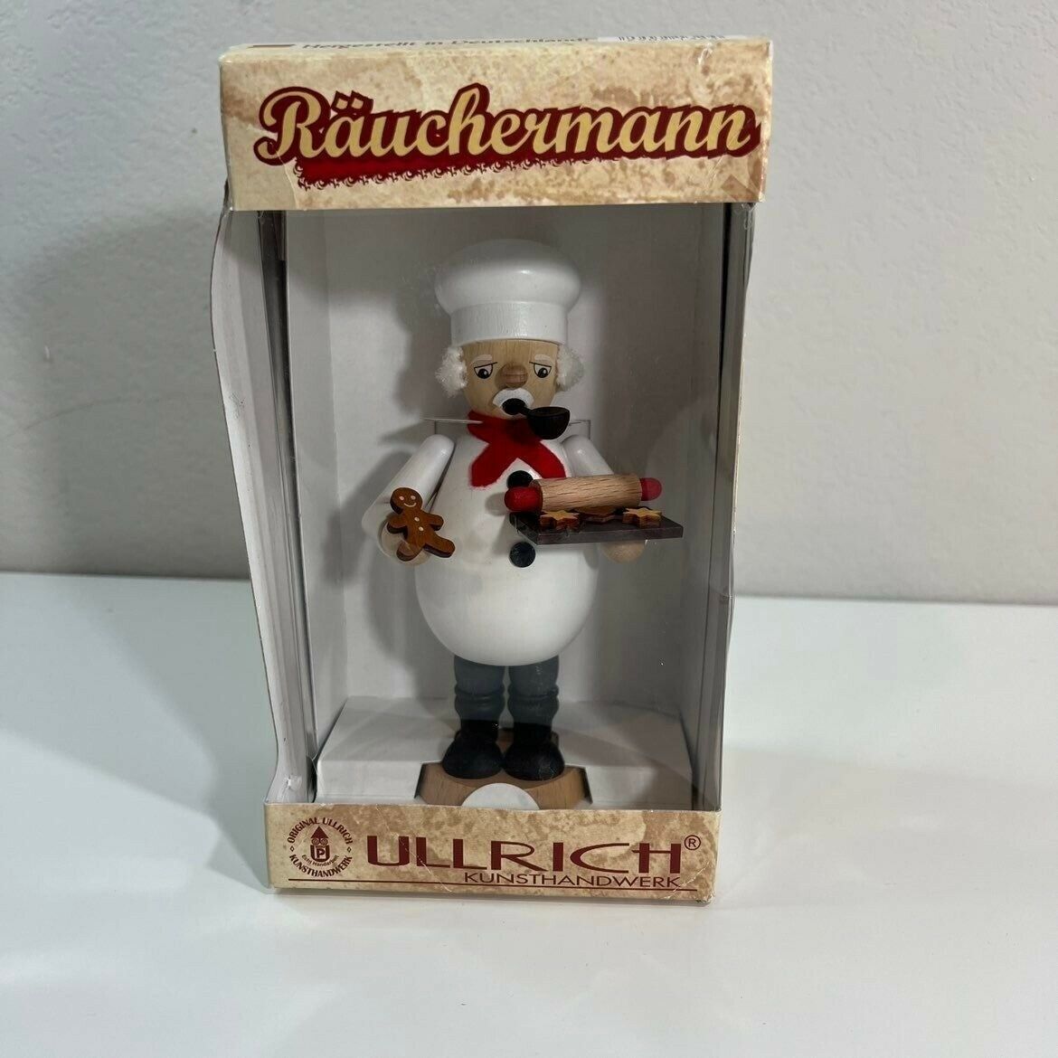Chef Baker Seasonal Figurine Schult German Räuchermann Ullrich Home Decor