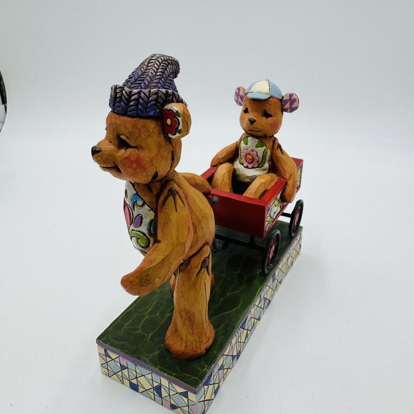 Jim Shore Heartwood Creek Bears Figurine Pull Me Now And I'll Pull U Later 2007